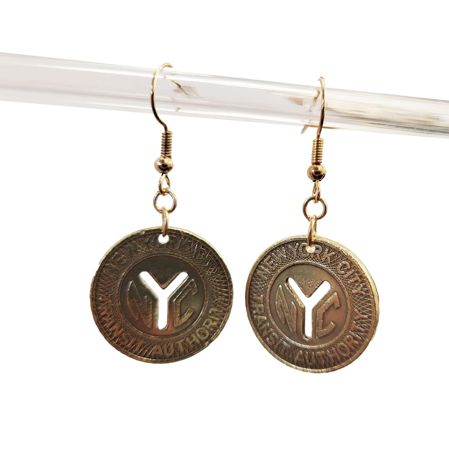 New York Subway Token Earrings