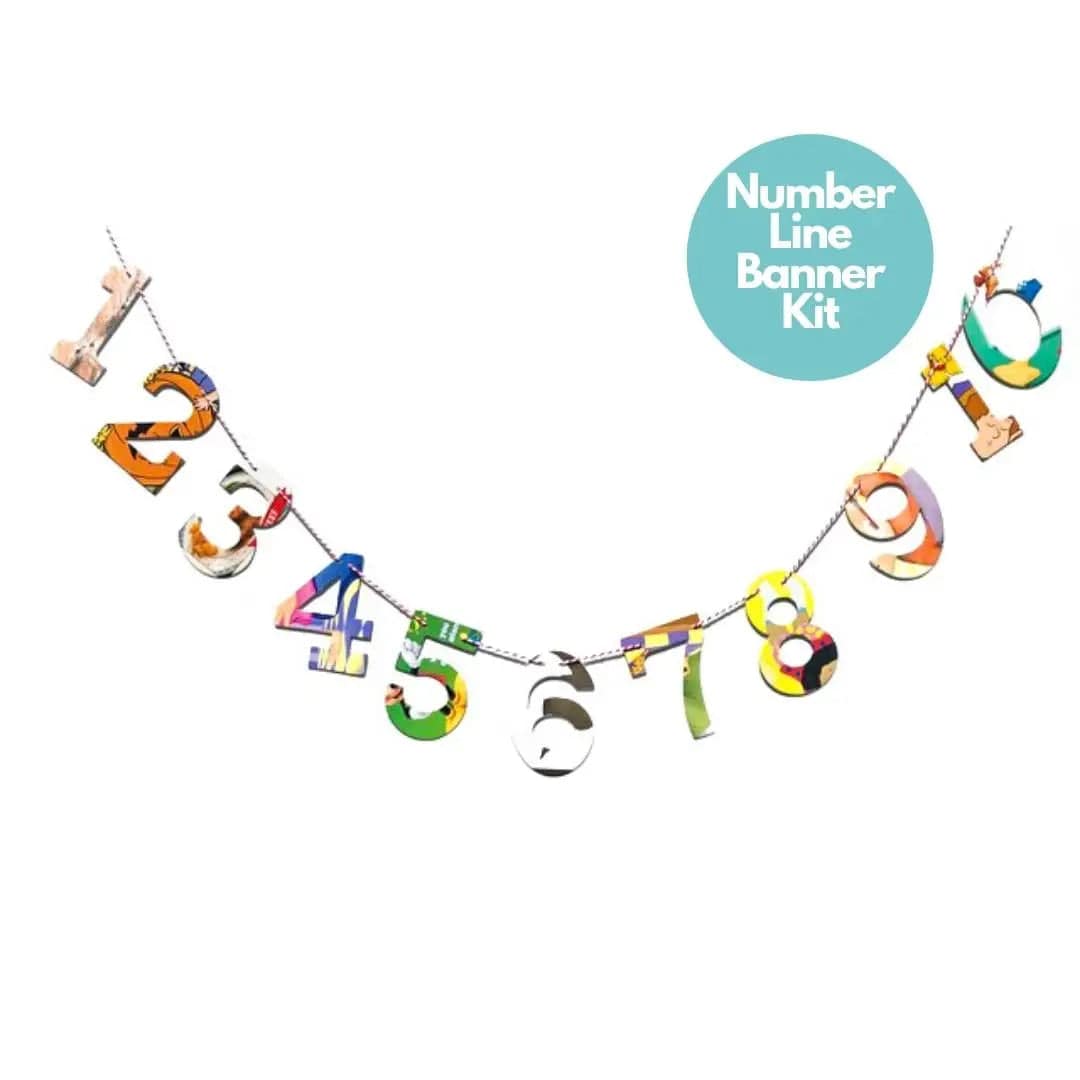 Baby Board Book Numbers Garland Kit