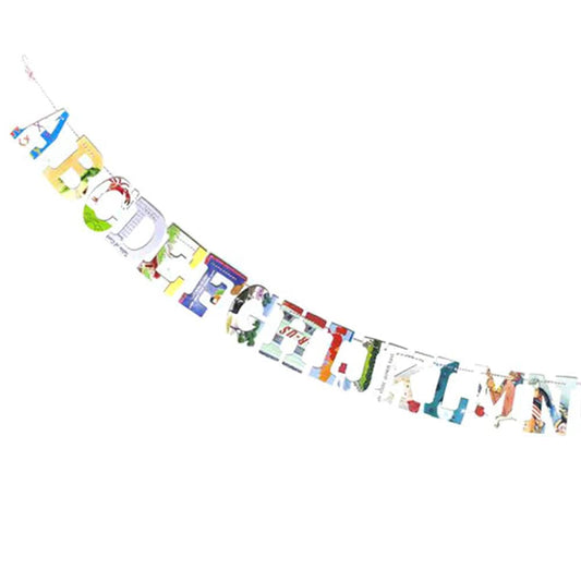 Baby Board Book Alphabet Garland Kit