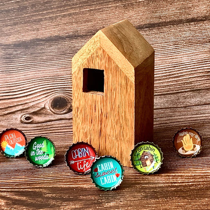 Bottle Cap Magnets - Cabin Life