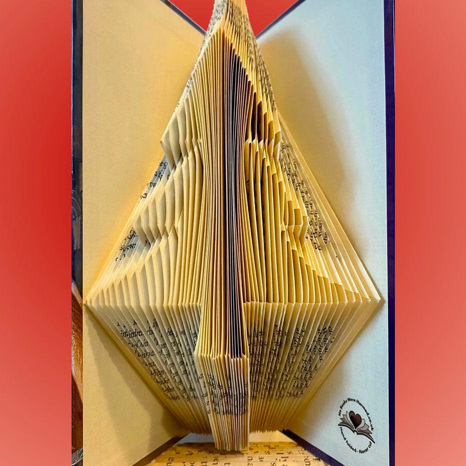 Folded Book Art - Christmas Tree