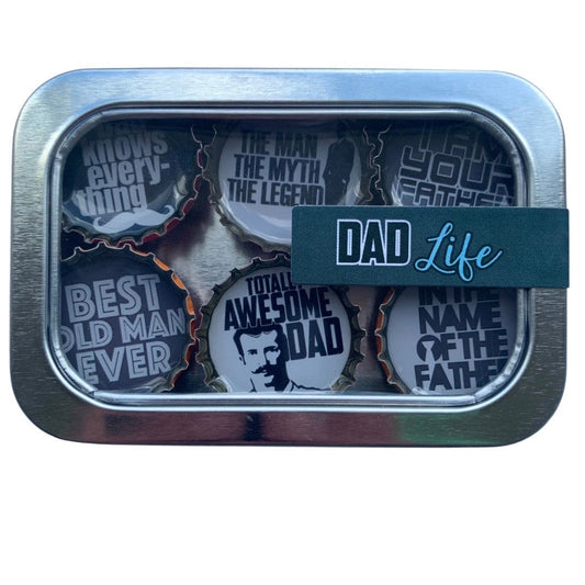 Bottle Cap Magnets - Dad Life