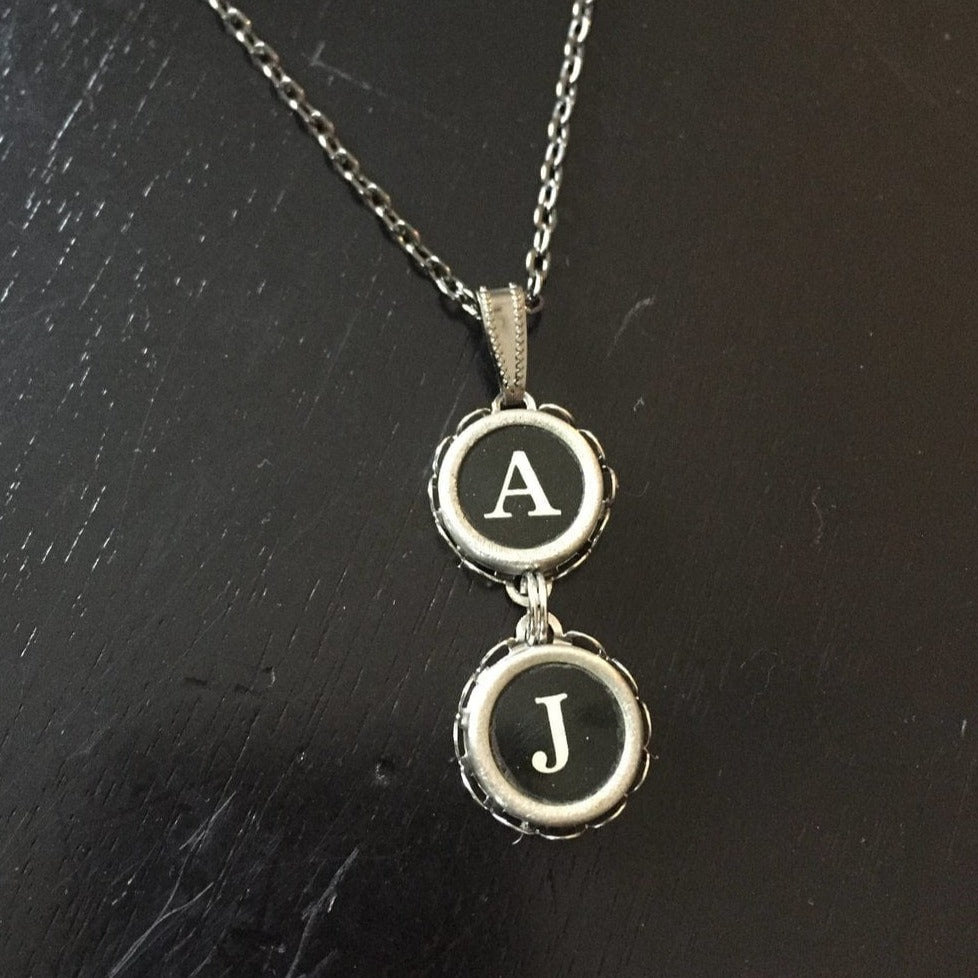 Typewriter Key Necklace - MULTIPLE LETTERS