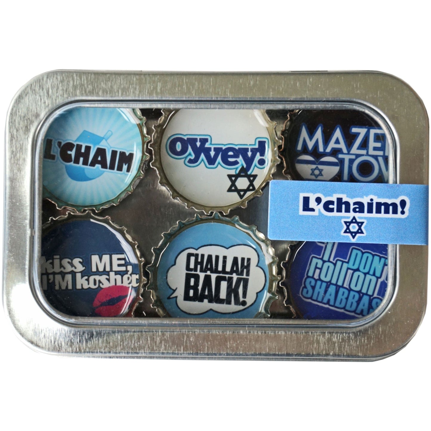 Bottle Cap Magnets - L'Chaim