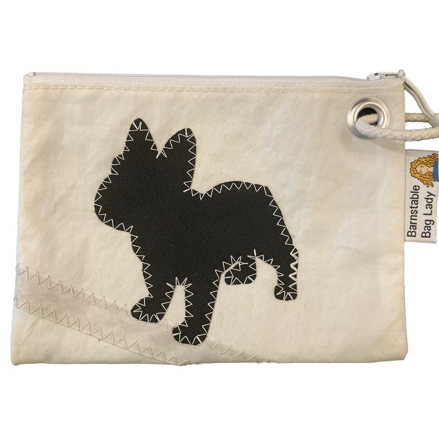 Sailcloth Wristlet - Black Frenchie