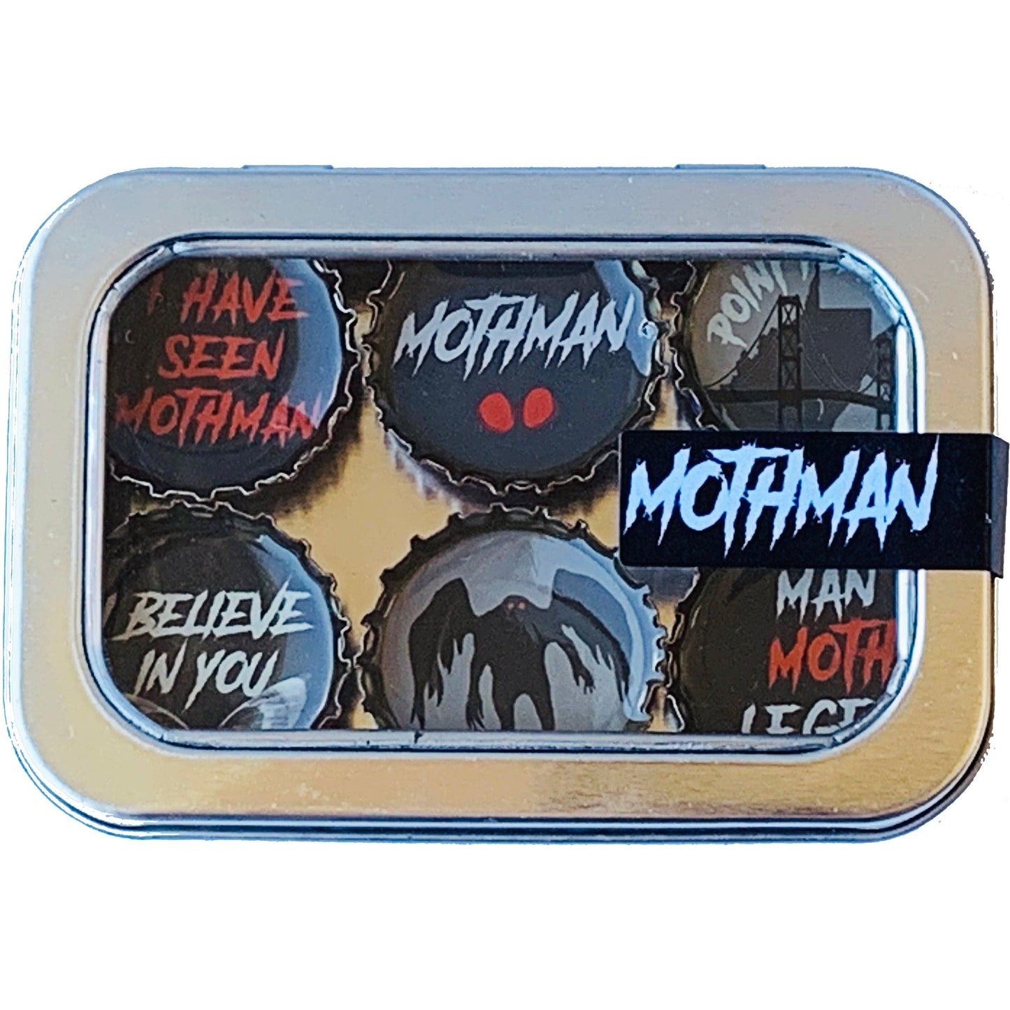 Bottle Cap Magnets - Mothman
