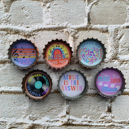 Bottle Cap Magnets - Music