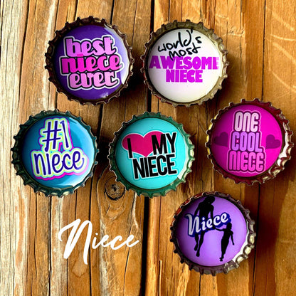 Bottle Cap Magnets - Niece