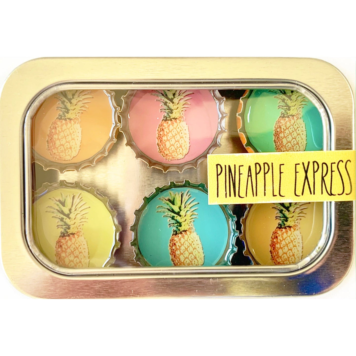 Bottle Cap Magnets - Pineapple Express