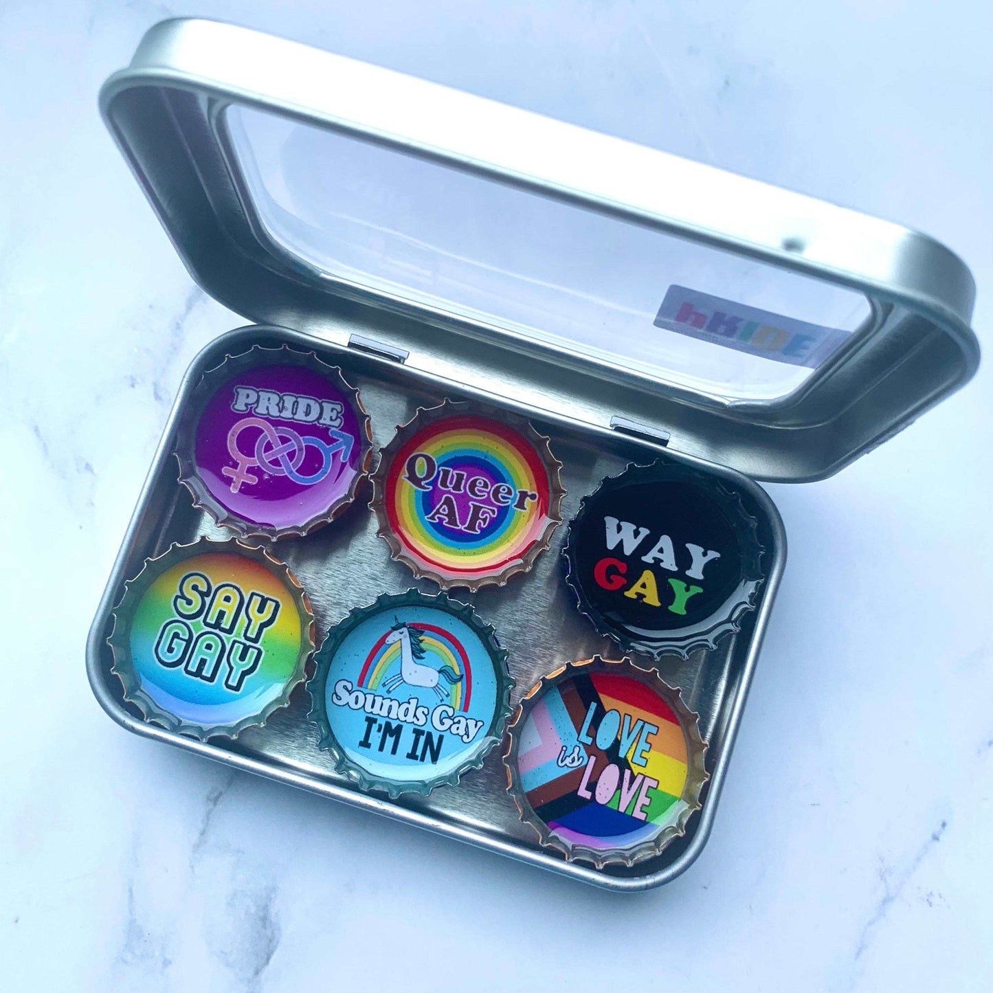 Bottle Cap Magnets - Pride