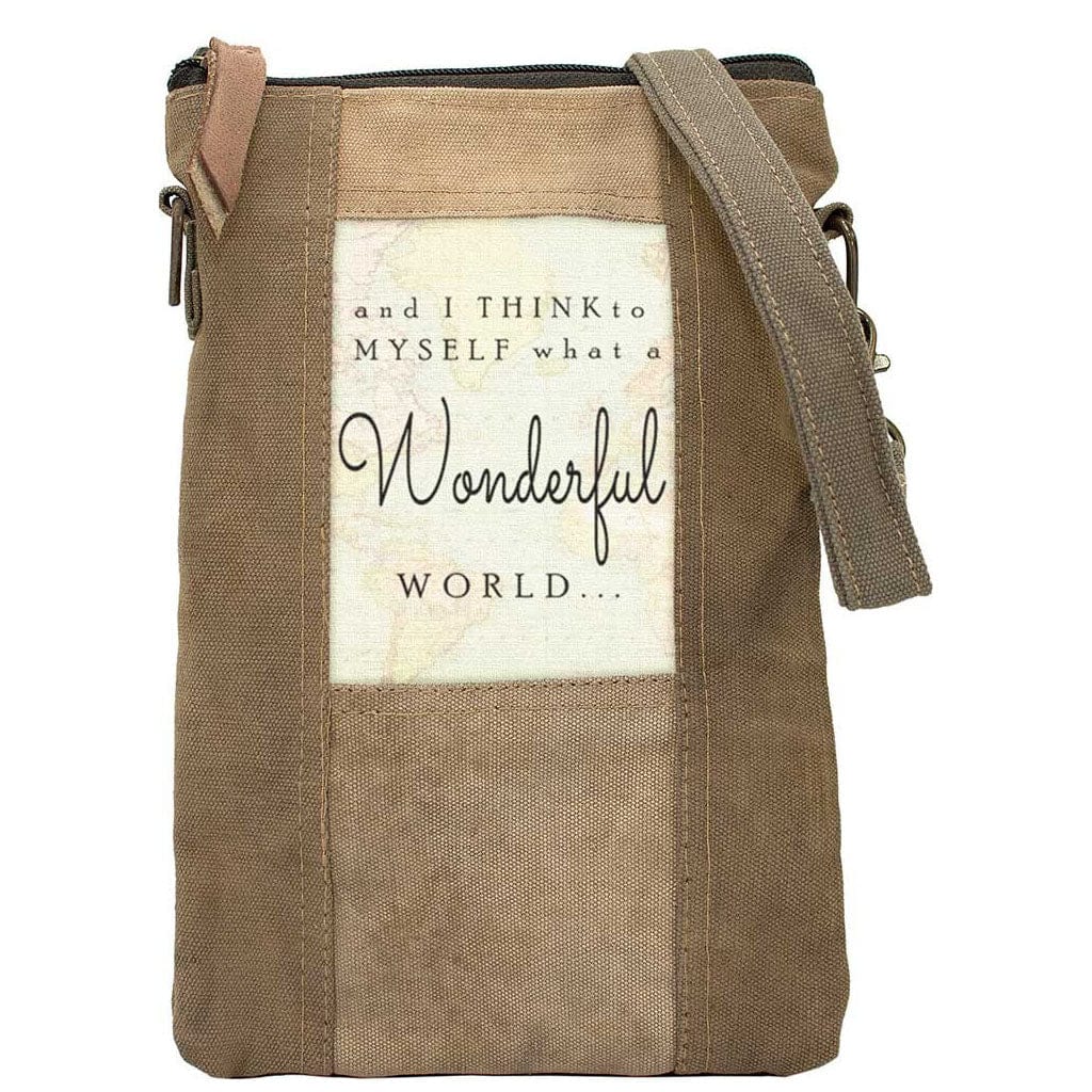 Military Tent Small Crossbody Bag - Wonderful World