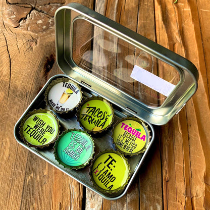 Bottle Cap Magnets - Tequila