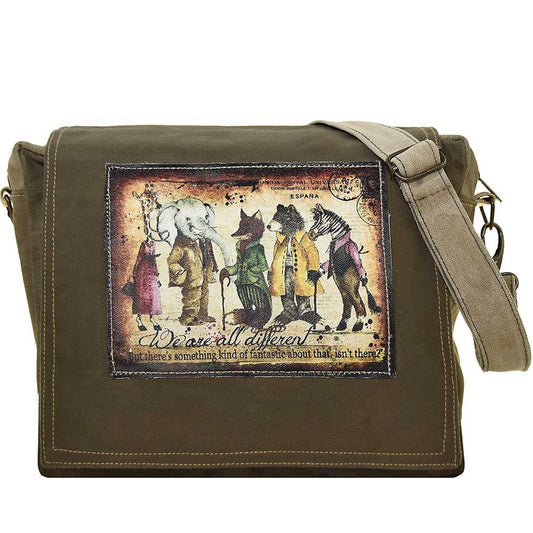 Military Tent Messenger Bag We Are All Different